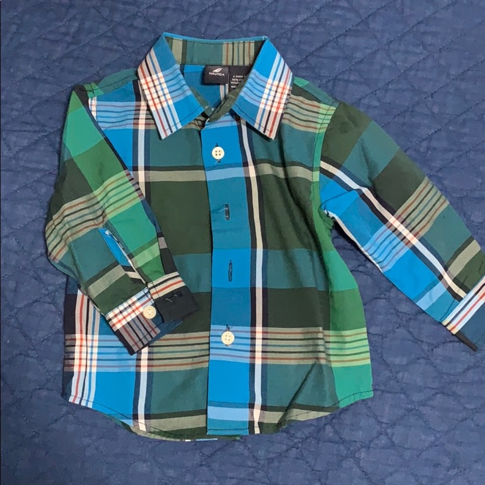Baby boy button up